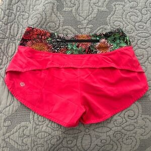 limited edition lululemon speed up shorts